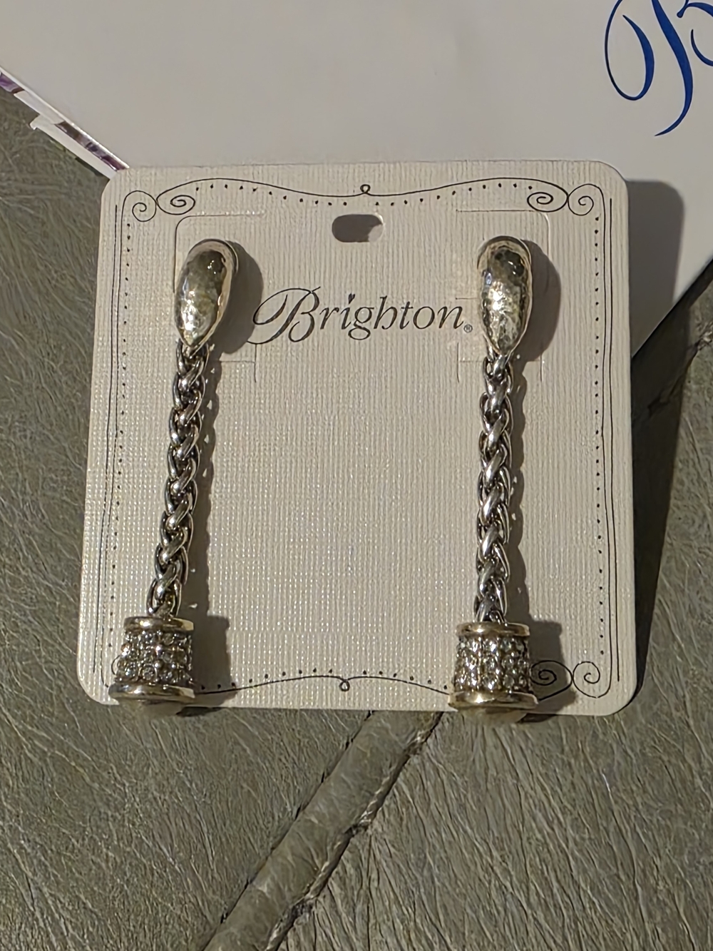 BRIGHTON JEWELRY EARRINGS MERIDIAN POST RV$88 SILVER dangle